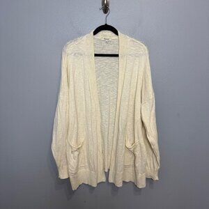 MADEWELL bradley cardigan sweater in cream size XXL